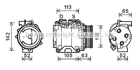 AVA QUALITY COOLING Компрессор, кондиционер HDAK238